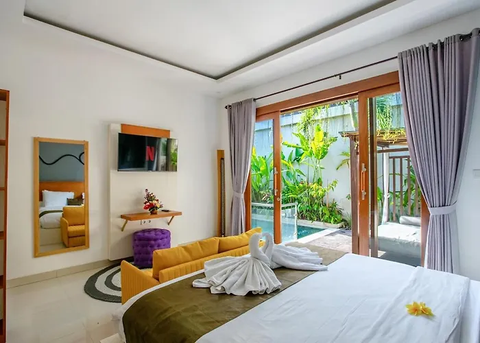 Bali Blue Ii - Two-bedroom Tropical Garden Pool Walking Distance From Villa