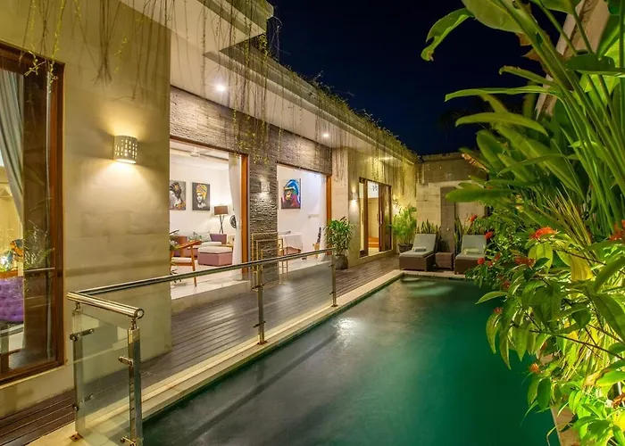 Bali Blue Ii - Two-bedroom Tropical Garden Pool Walking Distance From Villa *