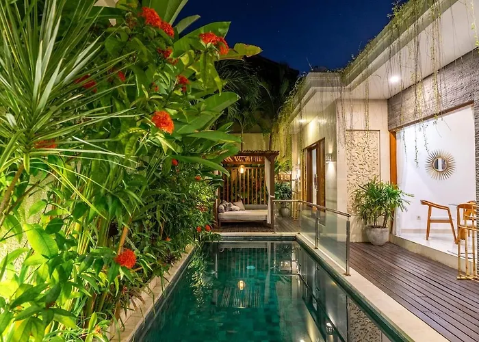 Villa Bali Blue Ii - Two-bedroom Tropical Garden Pool Walking Distance From